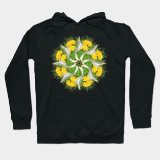 Yellow Summer Mandala Hoodie